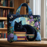 Sac Artisanal | Chat Noir sur Livres