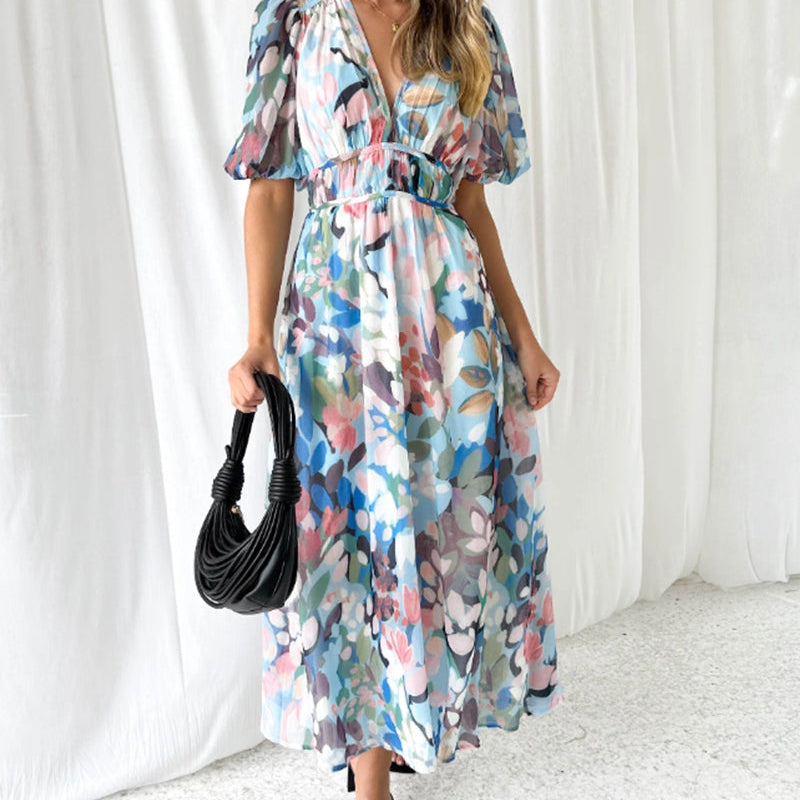 Juliette | Robe Féminine à Motif Floral