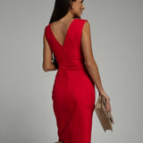 Morges – Robe avec Drapé et Silhouette Mette en Valeur
