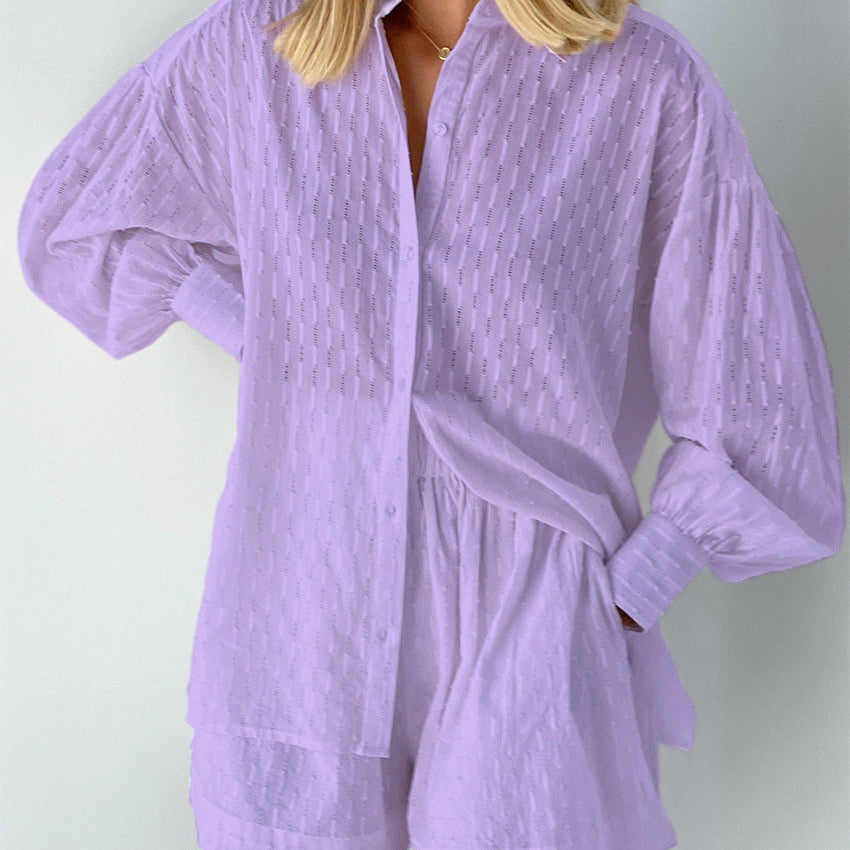 Elizabeth - Ensemble chemise légère et shorts
