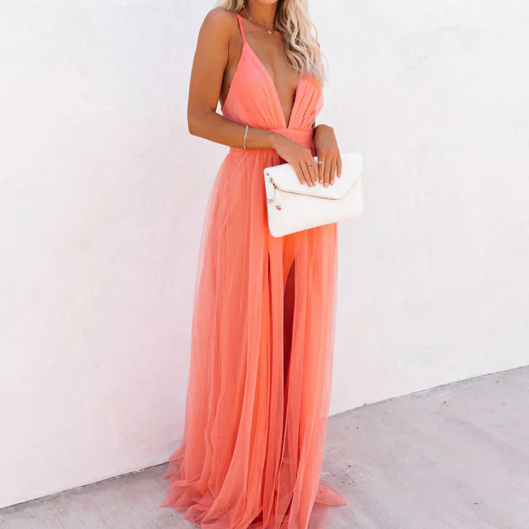 Montreux | Robe Maxi Lumière Corail