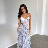 Gimel – Robe Maxi Brodée avec Détails Floraux