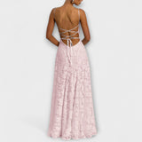 Emberly - Robe Maxikleid en Jacquard Élégante