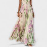 Pénélope - Robe maxi en chiffon