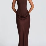 Villars – Robe Maxi avec Décolleté Carré