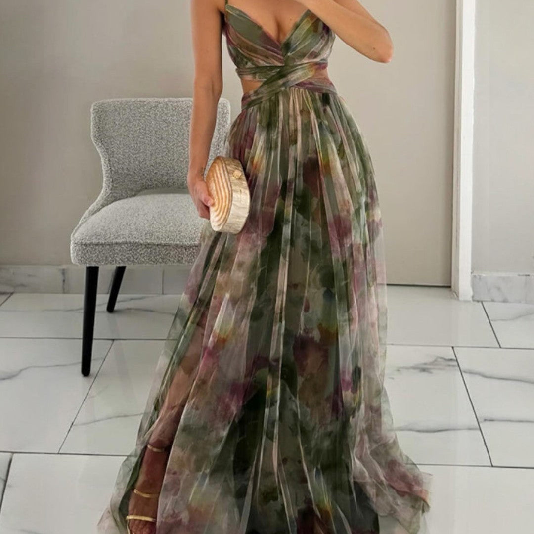 Charline | Robe Maxi Envoûtante à Imprimé Floral