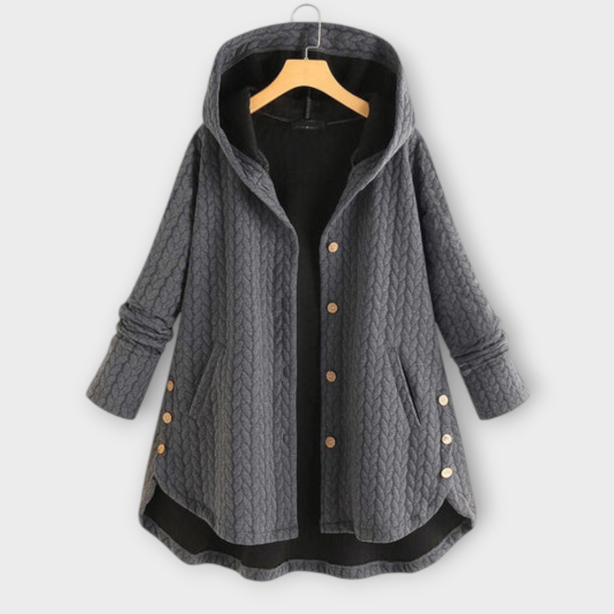 Leslie - Veste Boutonnée Chaude