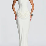 Villars – Robe Maxi avec Décolleté Carré