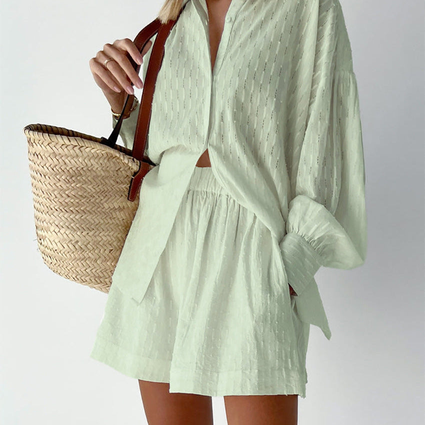 Elizabeth - Ensemble chemise légère et shorts
