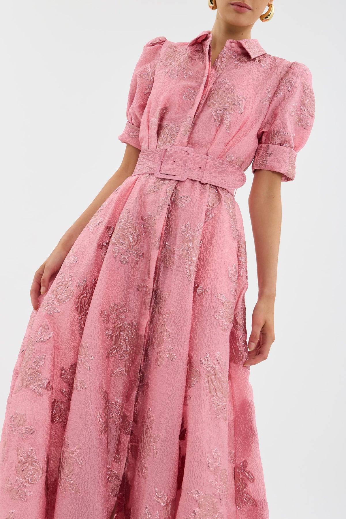 Aria | Robe Courte avec Manches Bouffantes