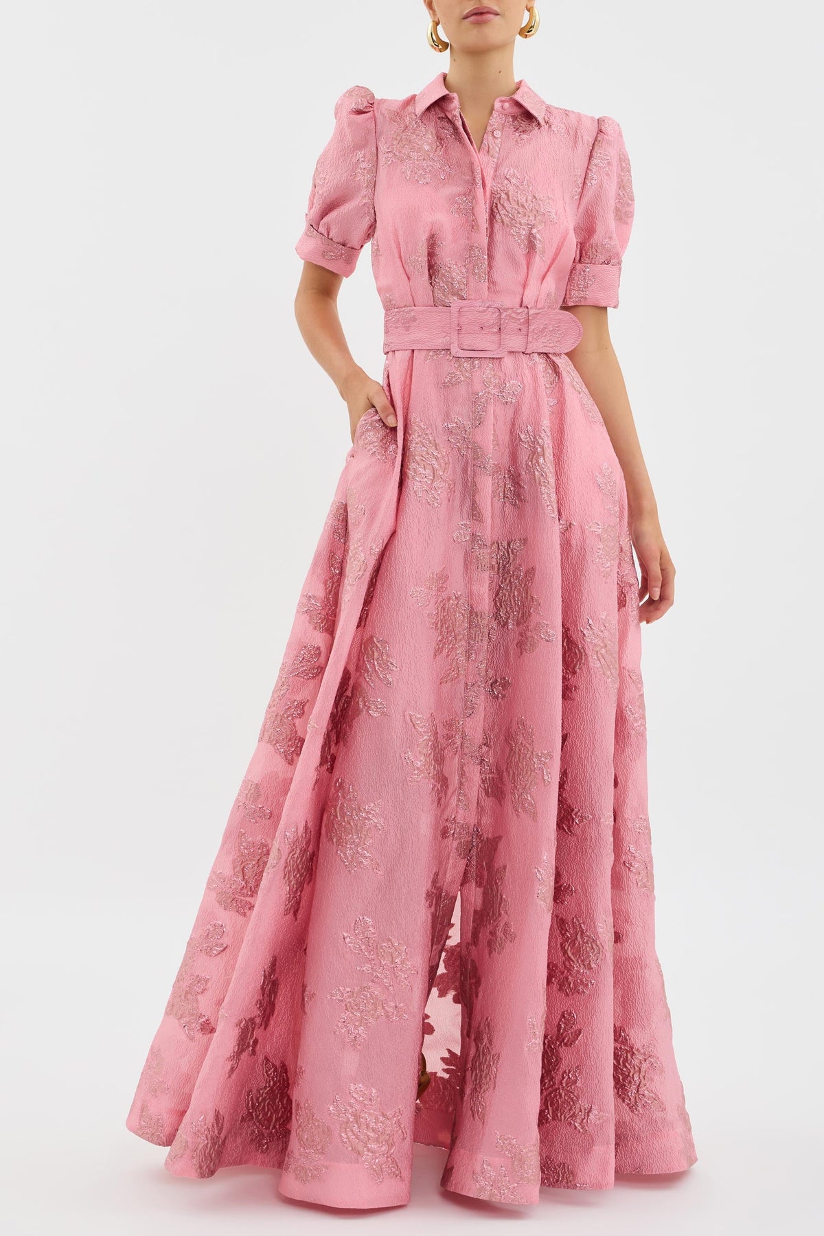 Aria | Robe Courte avec Manches Bouffantes