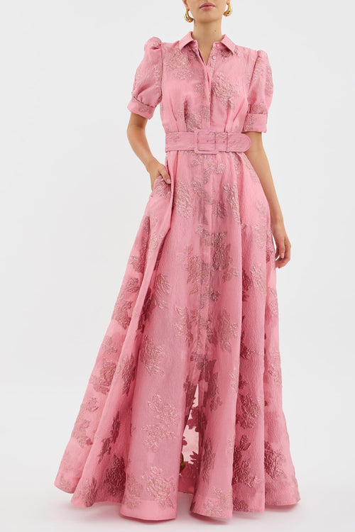 Aria | Robe Courte avec Manches Bouffantes
