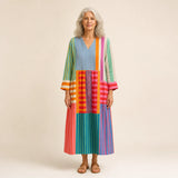 Frida | Robe Colorblock Artistique