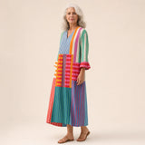 Frida | Robe Colorblock Artistique