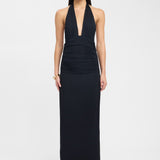 Estavayer – Robe Maxi à Bretelles Halter et Décolleté en V