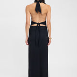 Estavayer – Robe Maxi à Bretelles Halter et Décolleté en V