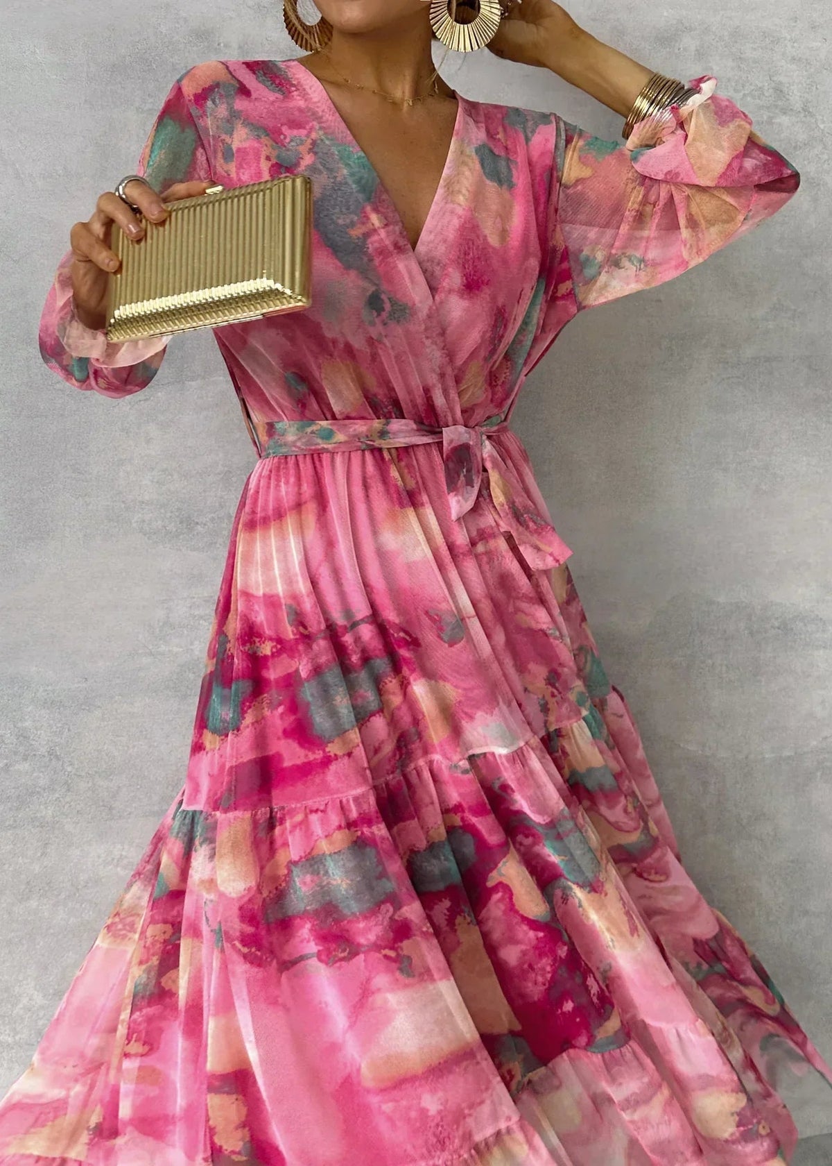 Hazel | Robe portefeuille à imprimé floral