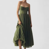 Bulle – Robe Midi Plissée avec Air Romantique