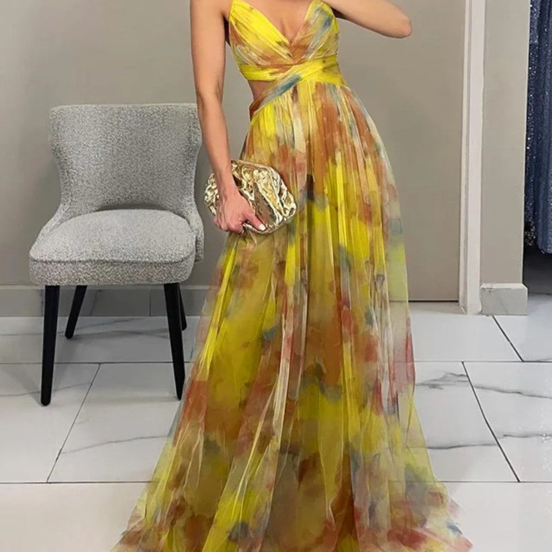 Charline | Robe Maxi Envoûtante à Imprimé Floral