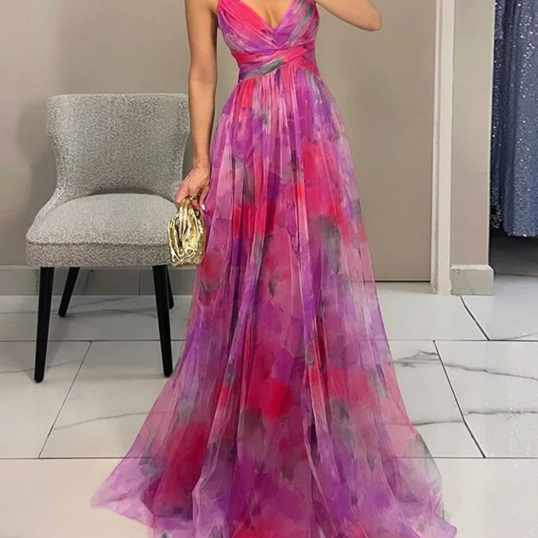 Charline | Robe Maxi Envoûtante à Imprimé Floral