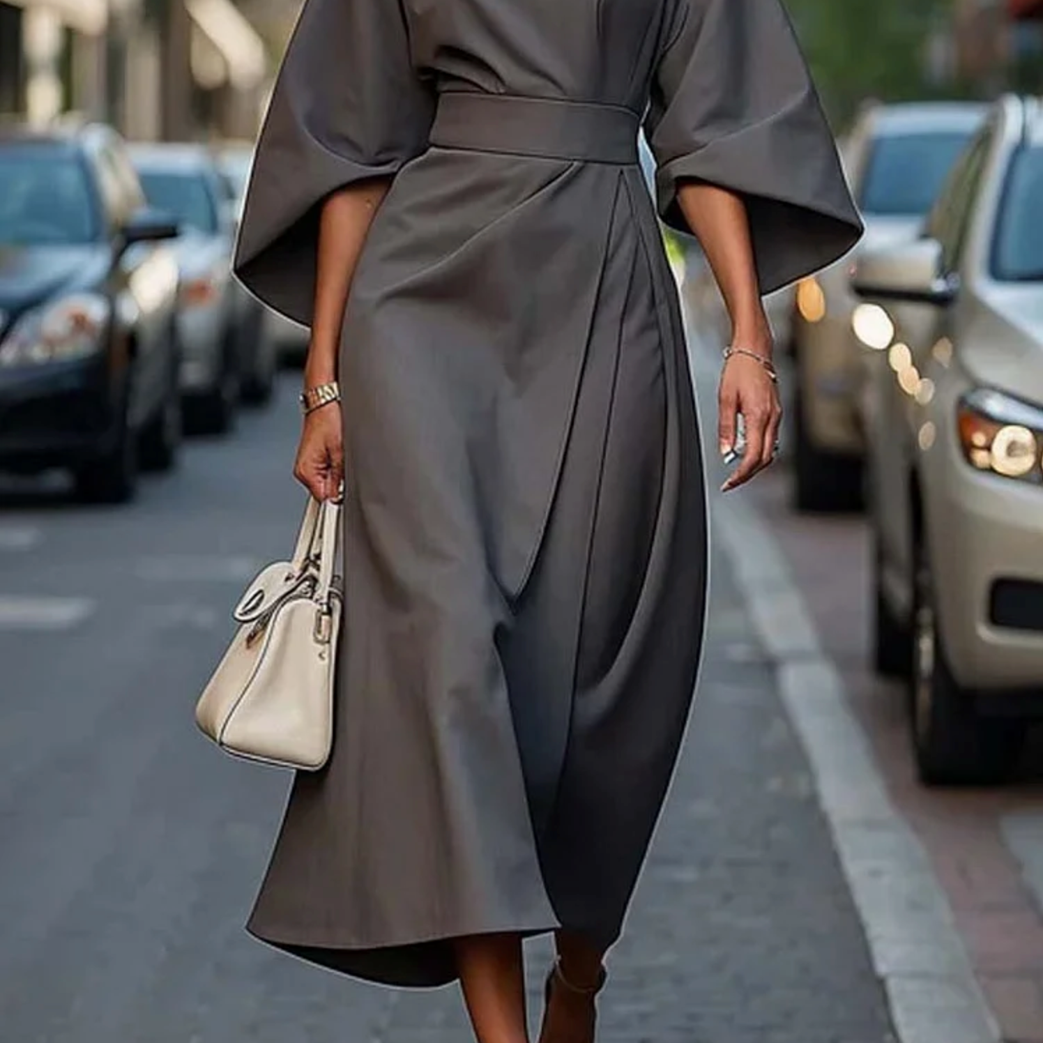 Gryon – Robe Élégante à Coupe Classique