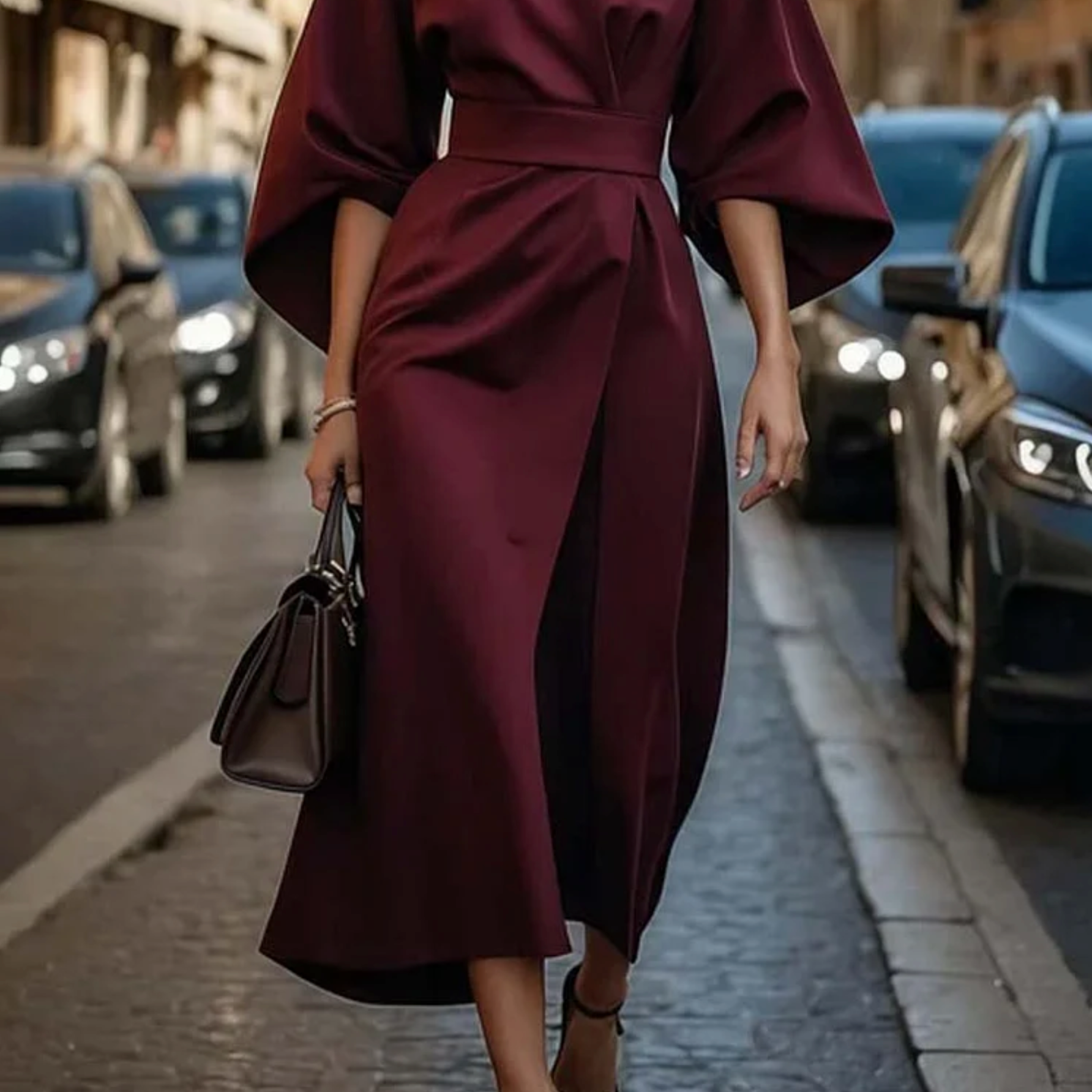 Gryon – Robe Élégante à Coupe Classique
