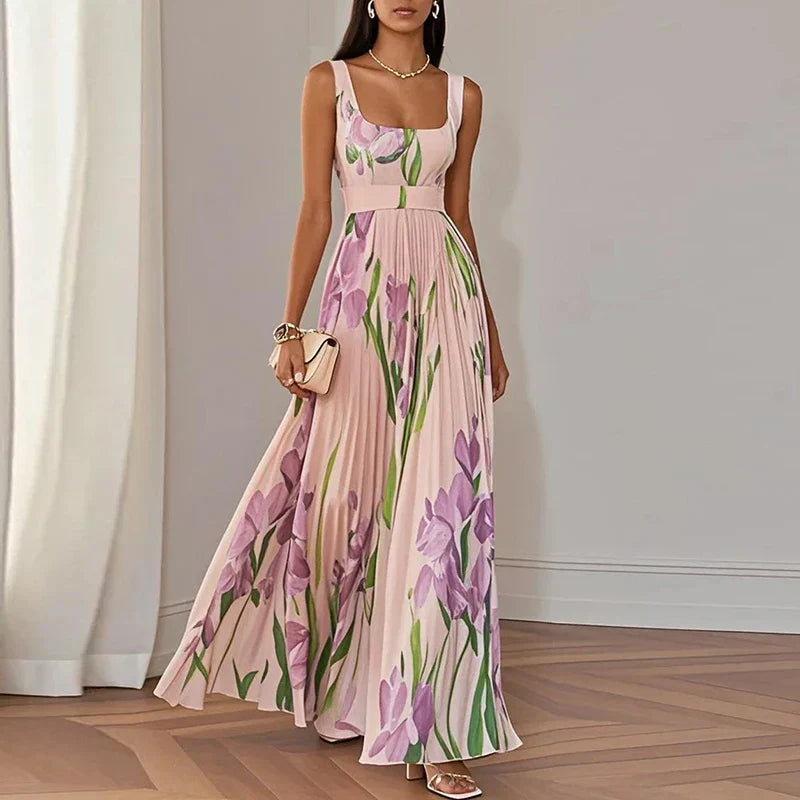 Vevey | Robe Maxi Évasée Fleurie