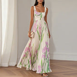 Vevey | Robe Maxi Évasée Fleurie