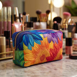 Solène - Trousse de toilette matelassée Motif Estivale
