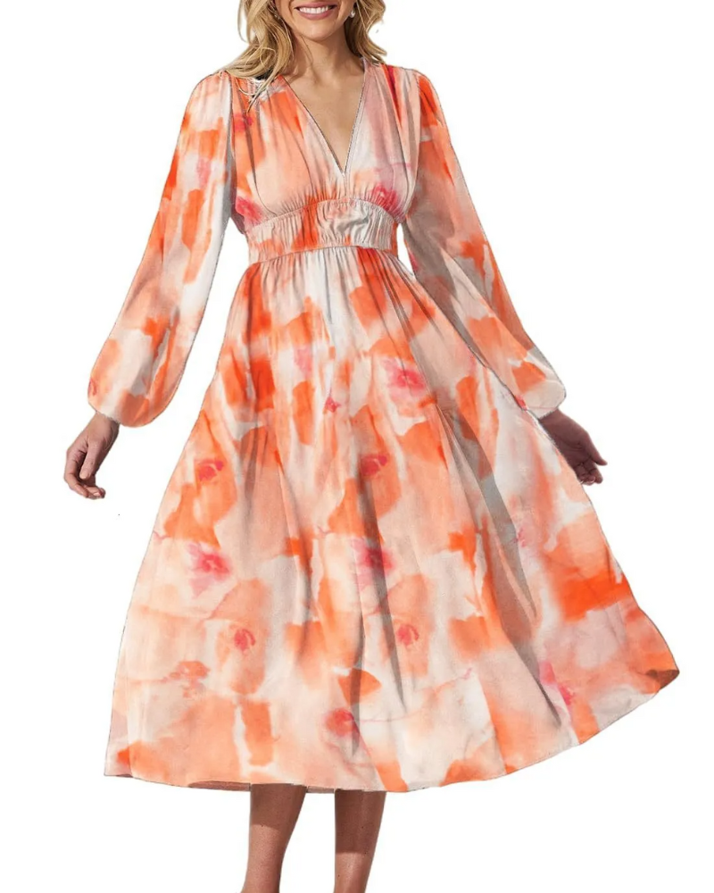 Celine | Robe Féminine avec Motif Floral