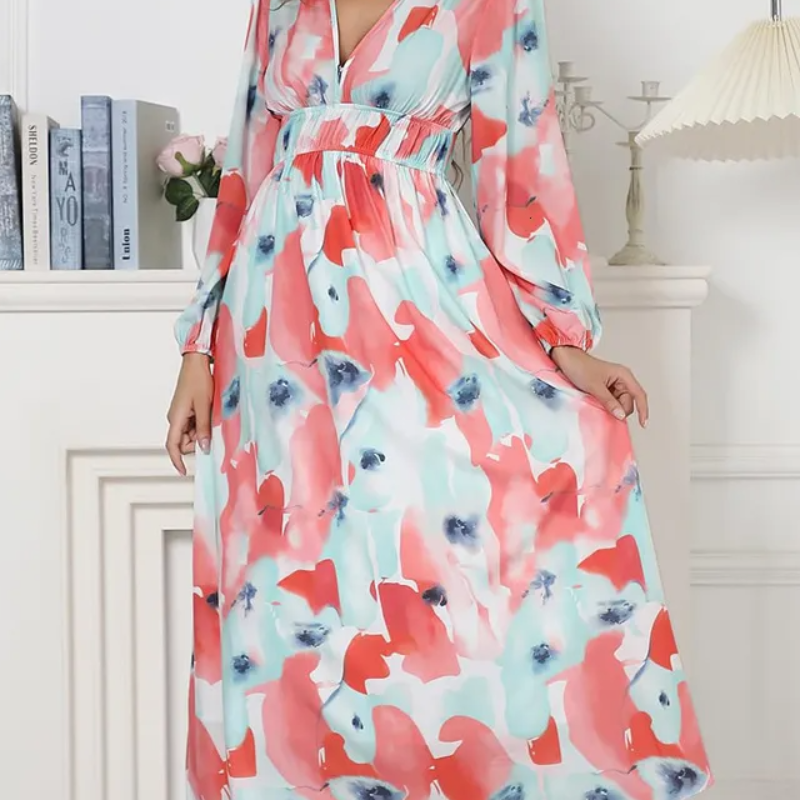Juliette | Robe Féminine à Motif Floral