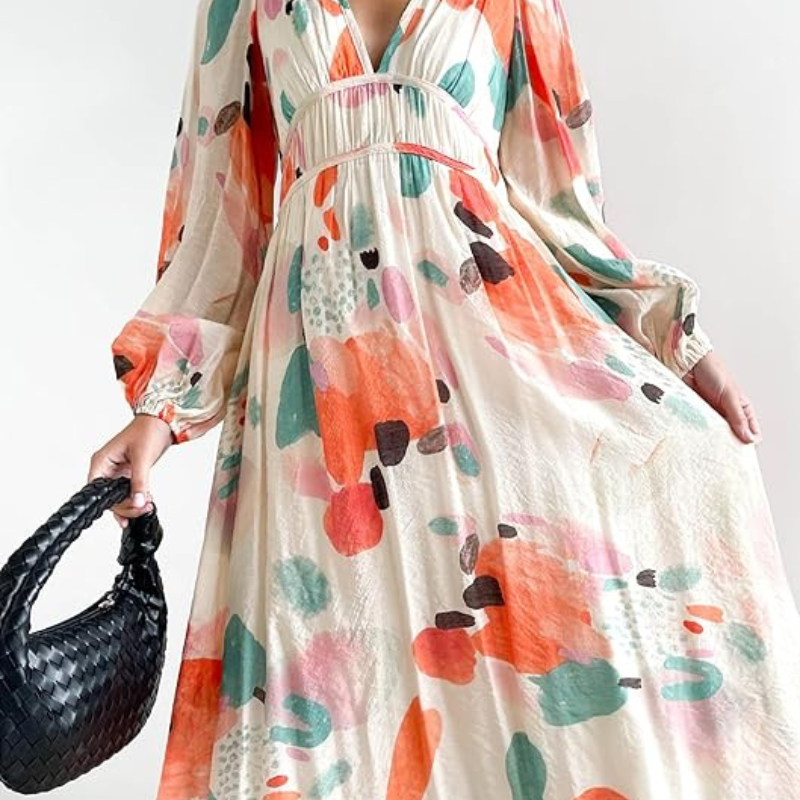 Juliette | Robe Féminine à Motif Floral