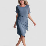 Aigle – Robe Midi en Chiffon avec Couches Superposées