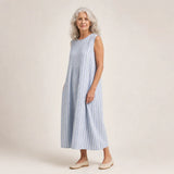 Anaïs | Robe Rayée Balnéaire