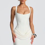Villars – Robe Maxi avec Décolleté Carré