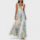 Moudon – Robe Maxi avec Imprimé Floral Romantique