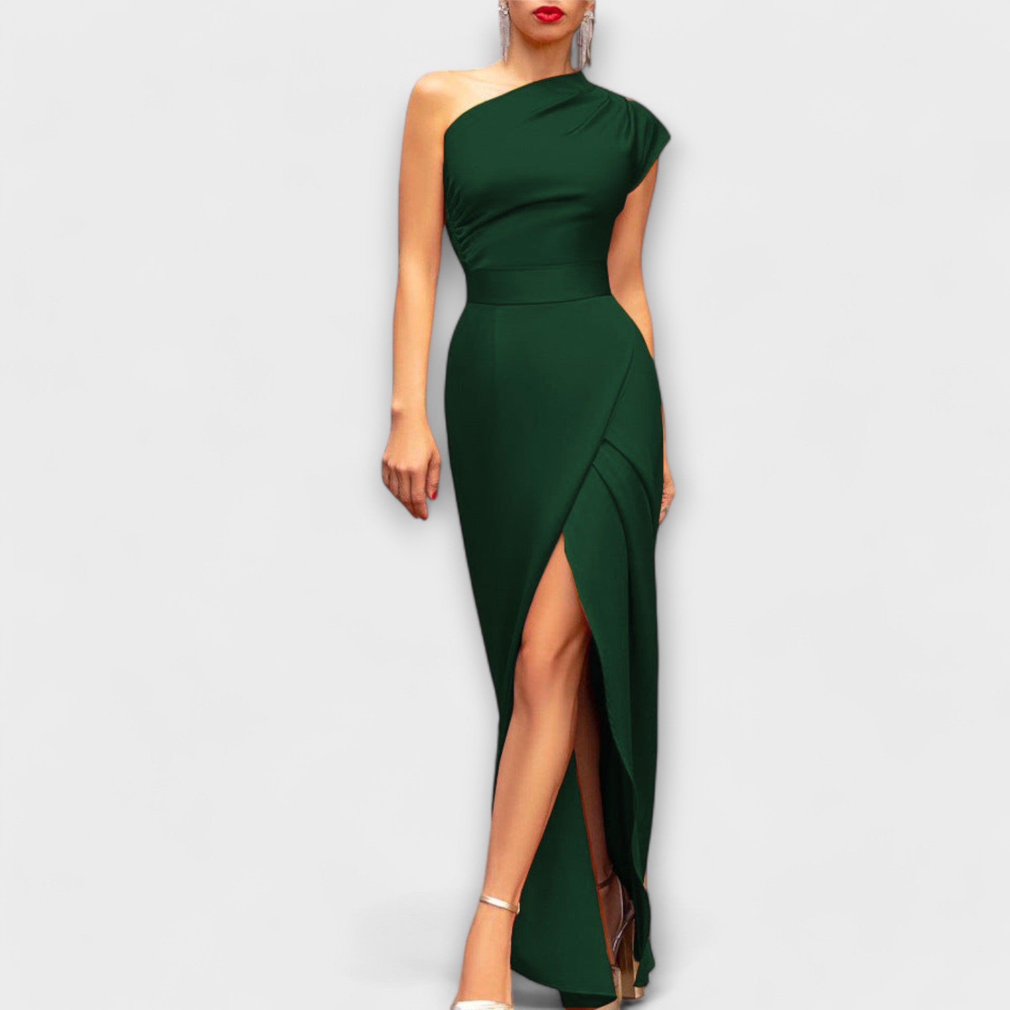 Glion – Robe de Soirée avec Décolleté Incliné