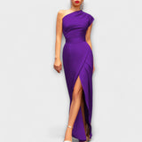 Glion – Robe de Soirée avec Décolleté Incliné