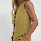 Aira - Ensemble Gilet avec Boutons & Pantalon Large