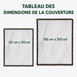 Clémence - Couverture matelassée Couvertures Vagues et Coquillages