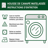 Maud - Housse de canapé matelassée Élan et Sentier