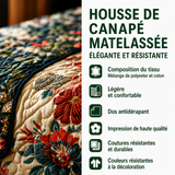 Delphine - Housse de canapé matelassée Paysage Désertique