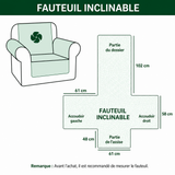 Albane - Housse de canapé matelassée Livres en Cercle