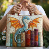Sac Artisanal | Dragon Émeraude Gardien des Livres