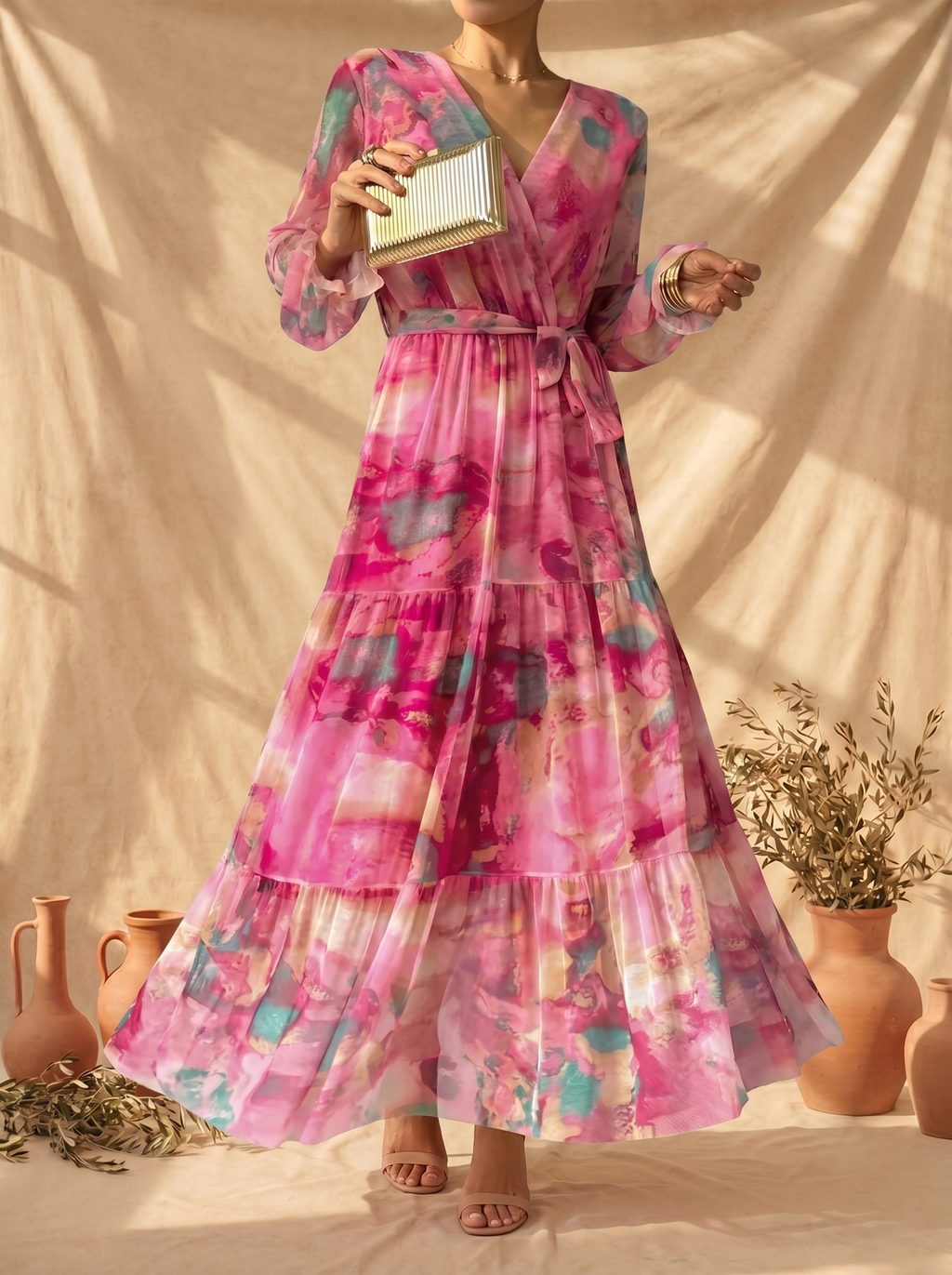 Hazel | Robe portefeuille à imprimé floral