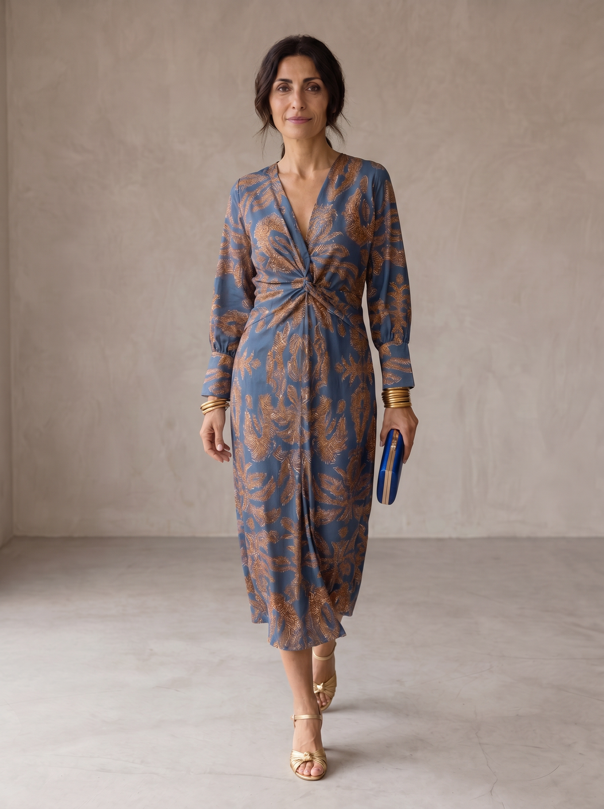 Celeste | Robe Midi Élégance Florale