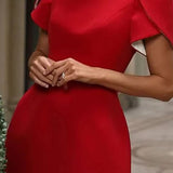 Vallorbe – Robe Mini avec Nœud Discret au Dos