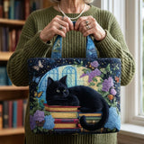 Sac Artisanal | Chat Noir sur Livres