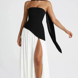 Palézieux – Robe Longue Élégante avec Ligne Classique