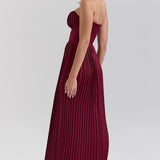 Rougemont – Robe Maxi avec Drapé Délicat